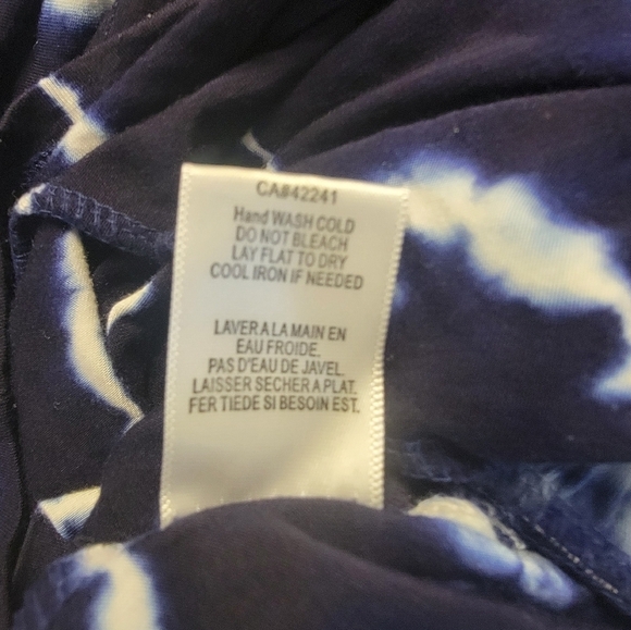 Young fabulous & Broke Romper Small Tie Dye Elastic Waist Roll Tab Sleeves Blue - Picture 10 of 12